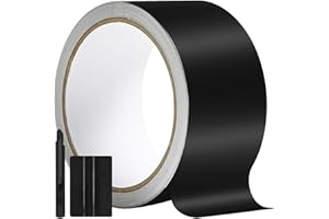 GRTHTATI 5cm x 900cm Covering Noir Mat de Voiture Autocollant Film Covering pour Éliminer Les Parties Chromées de Voitures, Motos et Bateaux, Chrome Delete (Noir Mat, 5cm x 900cm)