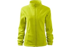 DELUNO Damen Fleece-Jacke Outdoor, Pullover Fleece mit Reißverschluss - Neu - Schwarz Rot Blau Grau Weis - Size XS S M L XL XXL