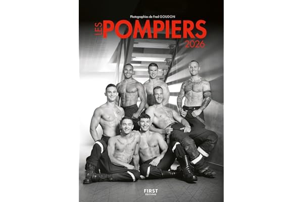 Les pompiers 2026 - calendrier mural - les pompiers se mettent à nu (ou presque) pour la bonne cause: calendrier grand format - beau tirage papier - idée cadeau - photos charme en noir et blanc