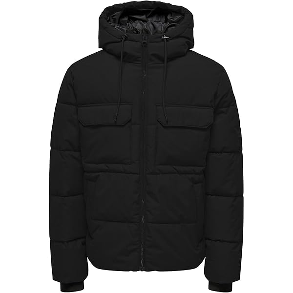 Only & Sons Onscarl Life Long Quilted Coat Otw heren Gewatteerde jas