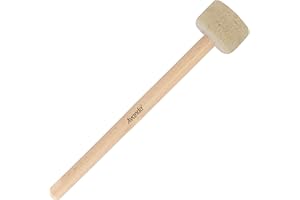 Mazza/batacchio Avanda con testa in feltro morbido Ø 5 per percuotere ciotole e gong. Manico lungo 32 cm in palissandro naturale. Prodotto senza viti. Per esigenze professionali.