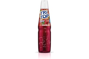 TRi TOP Getränkesirup Kirsche 1 x 600ml | Sirup für Wassersprudler | 1 Flasche ergibt ca. 5 Liter Erfrischungsgetränk