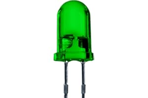 Lumetheus LED Diodes électroluminescentes 5mm couleur Vert Ultra-lumineux 16.000 mcd 25 pièces 2-3V 2 Pin LEDs Ampoule Diode à souder lentille diffusée
