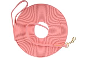 PLOUGHNAVI Longe pour Chien avec poignée Laisse pour Chien 1,5M 3M 5M 10M 15M, Laisse de Dressage imperméable pour Grands et Petits Chiens