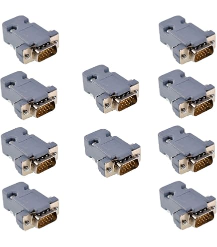 S SIENOC Connettore VGA Femmina 3 File 15 Pin – Terminale A Bordo Di Sblocco, Passo 3.8mm, Per Cavi 19-24 AWG
