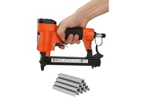 Di Tutto Per Tutti® Set 2 In 1 Graffettatrice Ad Aria Compressa 6-16MM | Spillatrice Pneumatica 8016 | + 5000 Graffette