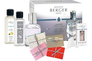 ‎MAISON BERGER Lampe Berger Starter-Set NEW EDITION CUBE | inkl. 1 Überraschungskarte von Langelütje | inkl. 2 x 250 ml Duft | Deine Lampe - Dein Duft von Maison Berger