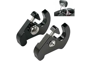 FJPACEMT Black Mounting Luggage Rack Sissy Bar Docking Latch Clips Lock Fit for Harley Davidson Softail Sportster 883 Touring Road Glide Street Glide Road King Electra Glide CVO 1984-2023