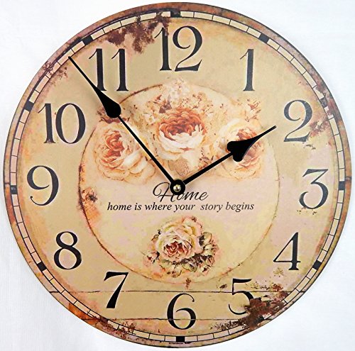 Wanduhr Home is where your story begins