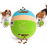 Pawdies Interactive Dog Ball, Interactive Dog Toy, Olfactory Ball with Treat Compartments, Mental Stimulation, All Breeds, 17