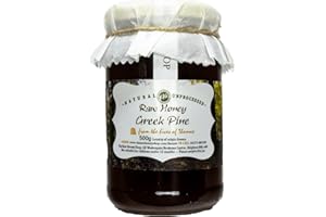 Thomas' Raw Greek Pine Honey |Antibacterial Honey |Thick & Unpasteurised |Single Origin |The Raw Honey Shop |(490g)