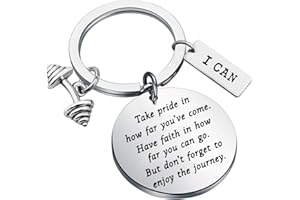 ENSIANTH Fitness Gifts Bodybuilder Keychain Dumbbell Gifts Fitness Trainer Gift Gym Workout Jewelry for Fitness Instructor Gifts