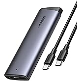 UGREEN NVME Enclosure, M.2 NVME SSD Enclosure USB 3.2 10 Gbps for NVMe PCIe M-Key/M+B Key in 2230/2242/2260/2280 with USB CC 