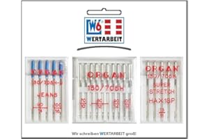 W6 WERTARBEIT Original W6 Nähmaschinennadel Set (20 Nadeln)