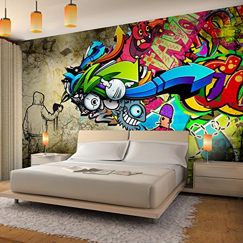 Fototapete Graffiti 396 x 280 cm – Vliestapete – Wandtapete – Vlies Phototapete – Wand – Wandbilder XXL – !!! 100% MADE IN GERMANY !!! Runa Tapete 9066012a - 3
