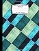 Produktbild Quad Rule 5x5 Graph Paper Notebook. 7.44" x 9.69". 120 Pages: Textured Diagonal Geometric Blue Green Pattern Cover. Square Grid Paper, Graph Ruled ... paper or math paper. Engineering paper.