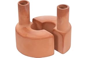 JUMILAND Self-Watering Terra Cotta Planter Water Storage Tank Reusable Automatic Terracotta Plant Watering Devices Globes Stakes Self-irrigate Watering Spikes Ceramic Plant Waterer Set
