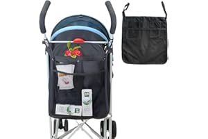 EODKSE 1pcs Organizador de Cochecito Universal para Mamás y Bebés - Bolsa de Almacenamiento para Todos los Modelos de Cochecitos y Buggy, Ideal para Paseos en Coche y a Pie