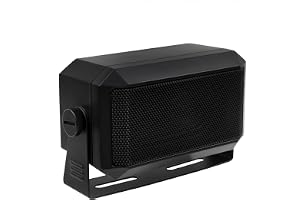 VECTORCOM Rektangulär 5 W extern högtalare/CB-högtalare för Ham Radio eller CB och skannrar