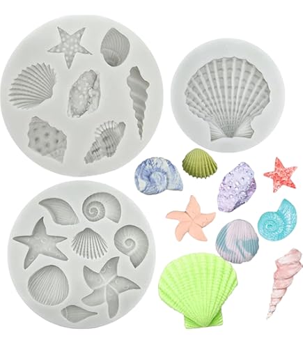 Beadthoven 2 stks Marine Organisme Siliconen Mallen Schildpad Dolfijn Vis Shell Zeester Zeepaardje Bakken Mallen voor Snoep Biscuits Zeep Kaars UV Hars Craft Beadthoven 2 stks Marine Organisme Siliconen Mallen Schildpad Dolfijn Vis Shell Zeester Zeepaardje Bakken Mallen voor Snoep Biscuits Zeep Kaars UV Hars Craft