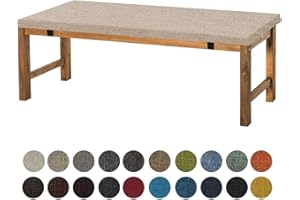 Aselbia Bankauflage Sitzkissen 80X35X5CM,Waschbare Rutschfestes Bankkissen Sitzauflage Bequeme Bankpolster für Bank, Fensterbank, Gartenmöbel, Terrasse, Drinnen,Reiskaffee