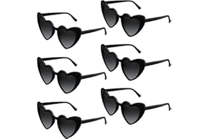 BOUBONI 6/12/24/48 sztuk okularów przeciwsłonecznych w kształcie serca vintage okulary w kształcie serca luzem wieczór panieński okulary przeciwsłoneczne dla kobiet wesele