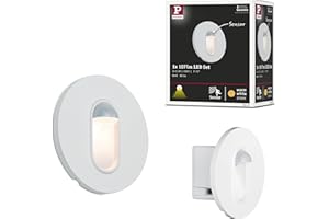 ‎PAULMANN Paulmann 92925 LED Einbauleuchte Wandeinbauleuchte rund incl. 1x2,7 Watt Einbaustrahler Weiß Spot Kunststoff Einbaulampe 2700 K