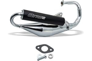 TECNIGAS D'échappement q-tre – tre Chrome pour avec ABE, Peugeot Buxy, Elyseo, Elystar, Looxor, Speedake, New Viva vity, Vivacity, Speedfight 1, 2, Squab, Splinter, TKR, Trekker, Zenith 50