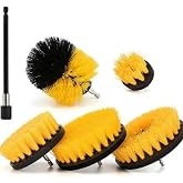 Professional Cleaning Brush 5 Pieces and 15cm Extension Rod Yellow MUF-01 Installed on Livx Hygiene Drill Bit