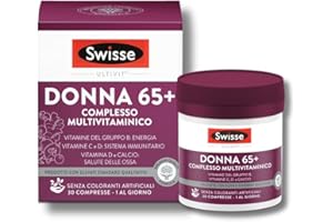 Swisse Donna 65+ Multivitaminico, Integratore Alimentare Multi-nutriente per Supportare l'Alimentazione delle Donne over 65, 30 Compresse