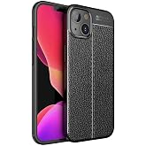 Coverzone, iPhone 14 ile uyumlu kılıf Deri soft case tozdan ve Kirden Koruyan Niss Silikon iPhone 14, ile uyumlu Deri G&ouml;r&uuml;n&uuml;m