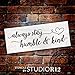 Produktbild Always Stay Humble & Art – Elegant Hand Schrift – Wort Art Schablone – 45,7 x 17,8 cm – stcl2032 _ 1 – von studior12