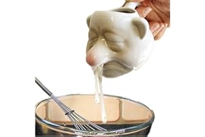 Jevina Cermic Nose - Separatore per uova in stile , manico e filtro, per la