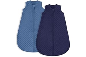 Yoofoss Lot de 2 Gigoteuse d'été pour Bébé Sac de Couchage de 1.5 TOG Gigoteuse Printemps Emmaillotage Bebe pour Nouveau-né Garçons Filles 0-6 Mois