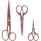 KUONIIY Sewing Scissors, Professional Stainless Steel Fabric Scissors Set, Titanium Coated Sewing Scissors, Suitable Use in F