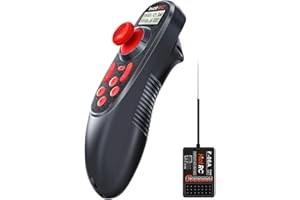 ANEEGFPV HOTRC DS-600 6CH RC Transmitter and Receiver 2.4GHz Remote Controller with DS 600 PWM 6 Channel Receiver for RC Boat (1 Receiver)