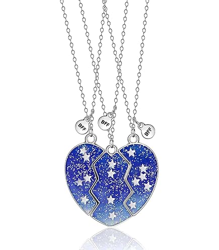 2 stuks damesketting hanger zilver voor BFF paar koppels, hartje vriendschapskettingen panda haslketting met gravure Beste Vriends, hartjes liefde sieraden, partnerkettingen, cadeaus voor beste vrienden of vriendin