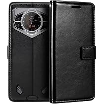 Custodia Portafoglio in Pelle PU con Finitura Scamosciata Compatibile con Doogee S35, Flip Cover Magnetica con Tasche per Carte