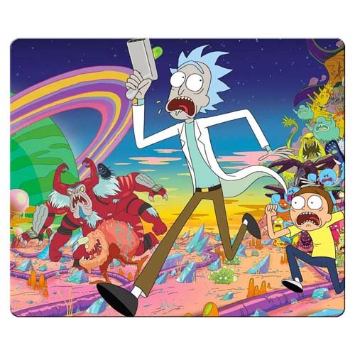 Gamuza + goma suave preciso juego alfombrillas a juego Rick y Morty 30 x 25 cm 12 x 10inch