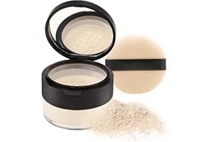 Boobeen Oil Control Loose Powder Translucent Setting Powder Smooth Loose Face Powder, Lightweight&Long Lasting Makeup Setting Foundation Powder, Matte Tint