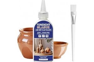 FloraVigo Clay Sealer & Varnish (70 ml) – Vattentät och lösningsfri, lufttorkning, kan användas som en keramisk tätning och g