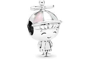 JCALEYDO Charm, Plata de Ley 925, Compatible con Pulsera Pandora