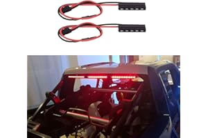 INJORA RC Luci a LED 2pz RC Lampada di Arresto della Luce di Arresto della Luce di frenata esaltato per 1/10 RC Crawler Axial SCX10 90046 Wraith RR10 Traxxas TRX-4 D90 Tamiya (32mm)