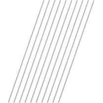 10-Pack 6061 Aluminum Round Rods - 5mm Diameter X 410mm Length (16") Solid Extruded Lathe Stock For DIY & Machining