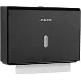 AIKE Commercial Wall Paper Dispenser, 200+ Sheets for Z-fold and Multifold Towels, 10 x 8 cm, Hand Paper Dispenser AK5102, Bl