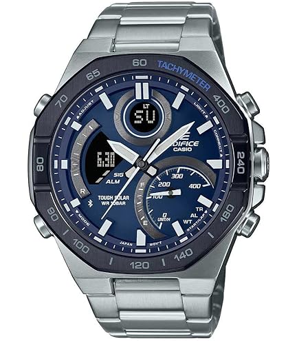 Orologio Casio ECB-2000D-1AEF - Uomo, Solare, Bluetooth, Acciaio Inox, Impermeabile 10 ATM