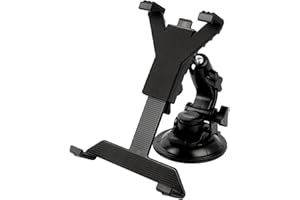 Riybyds Support Tablette Voiture Multifonctionnel pour Tableau de Bord et Pare-Brise, Compatible avec iPad et Autres Tablettes de 7-10,5 Pouces, Installation Facile et Sécurisée
