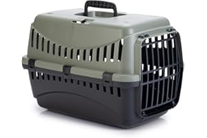 MP Bergamo Gipsy 50 - Travel Accessory, Dog and Cat Carrier - Plastic Door - for Dogs and Cats (46x31x32)