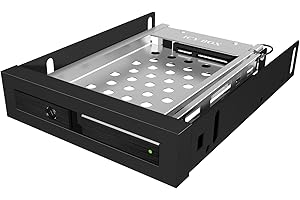 Icy Box IB-2217StS Rack Mobile pour 2 Disques durs 2,5" SATA HDD/SSD Noir