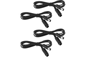 YINETTECH Lot de 4 câbles d'extension pour manette de jeu compatible avec Nintendo Gamecube Wii 1,8 m